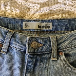High wasted topshop Moto jeans